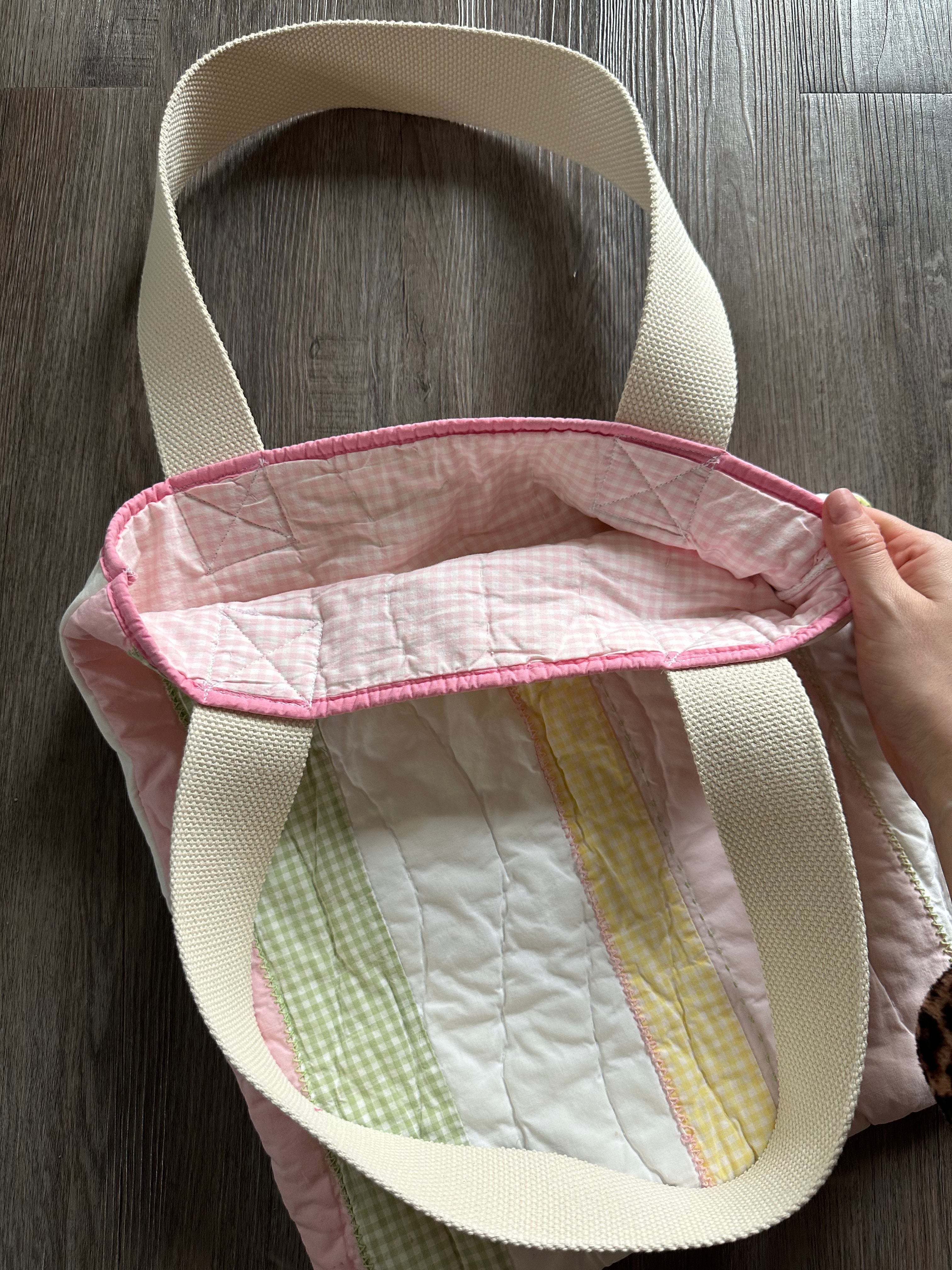 Quilted Handmade Tote Bag