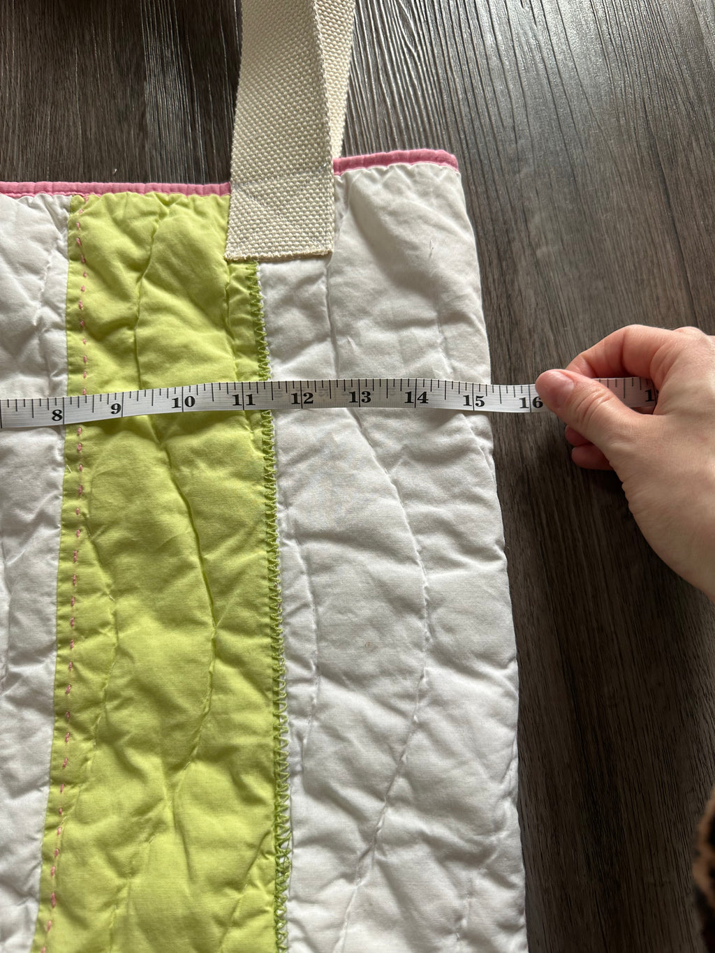 Quilted Handmade Tote Bag