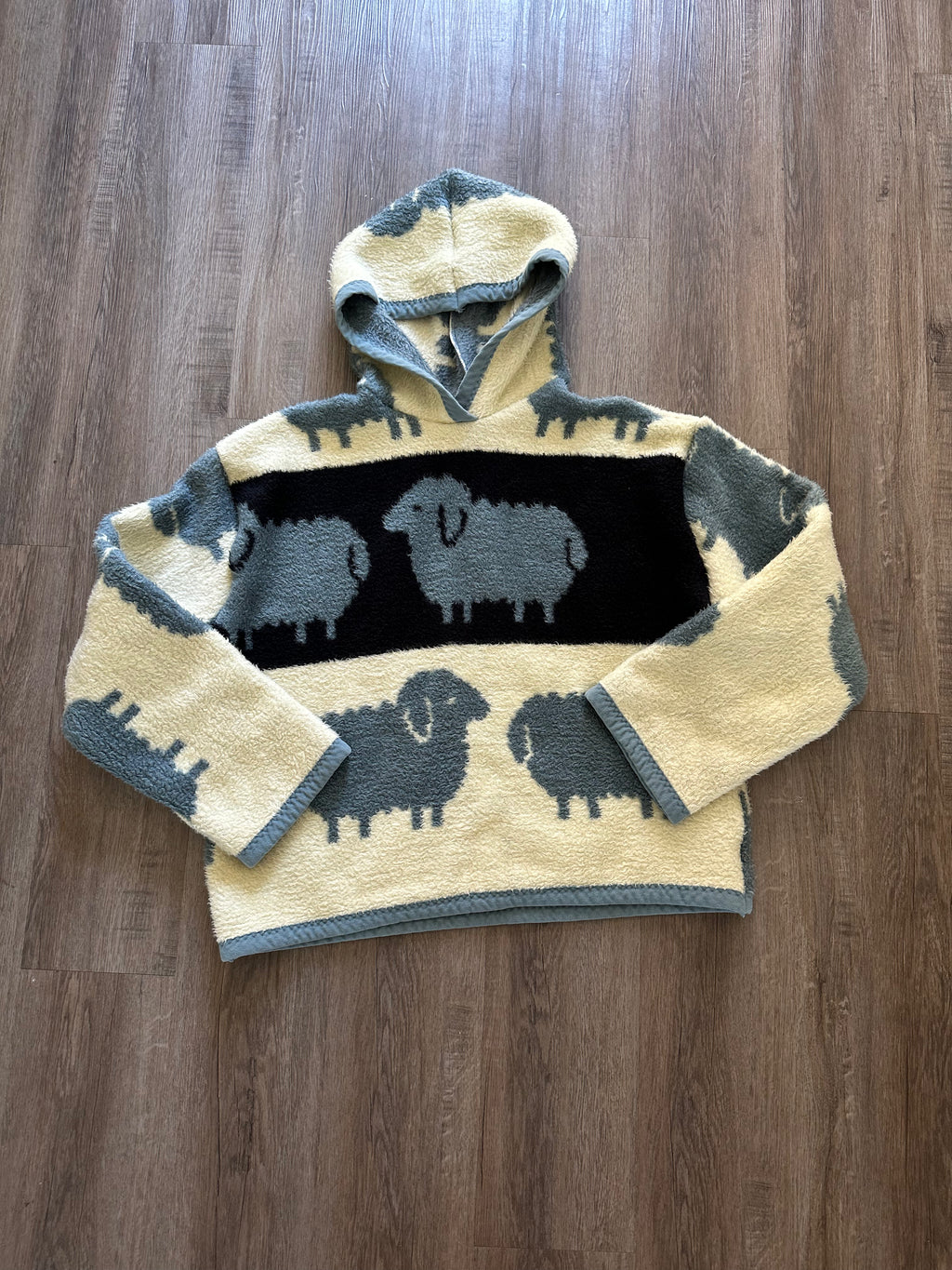 Handmade Sheep Blanket Hoodie