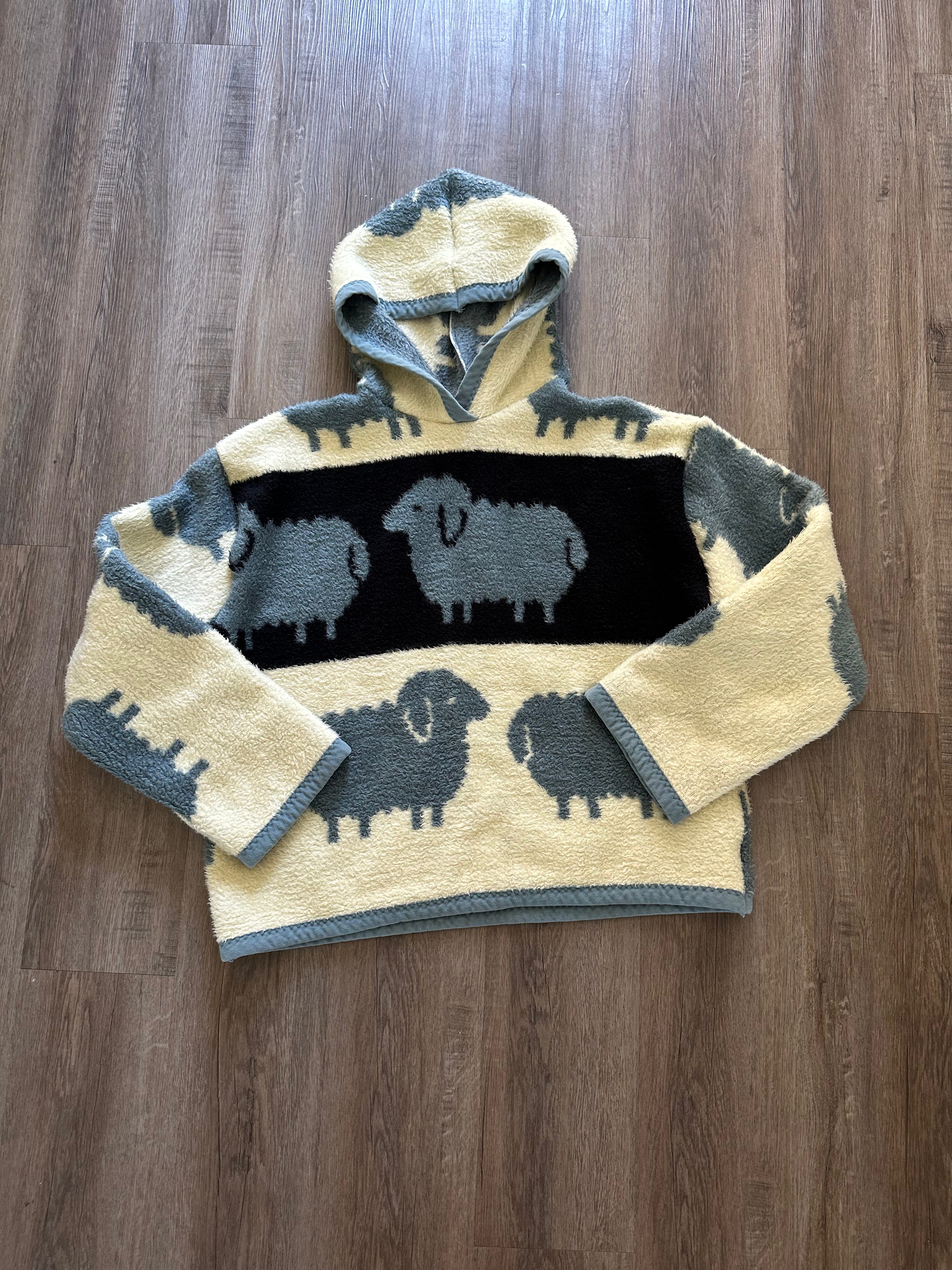 Handmade Sheep Blanket Hoodie