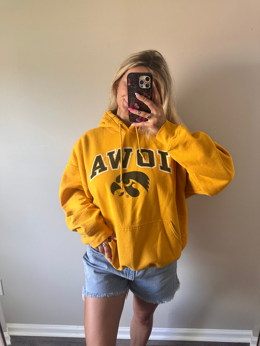 Iowa Yellow Hoodie