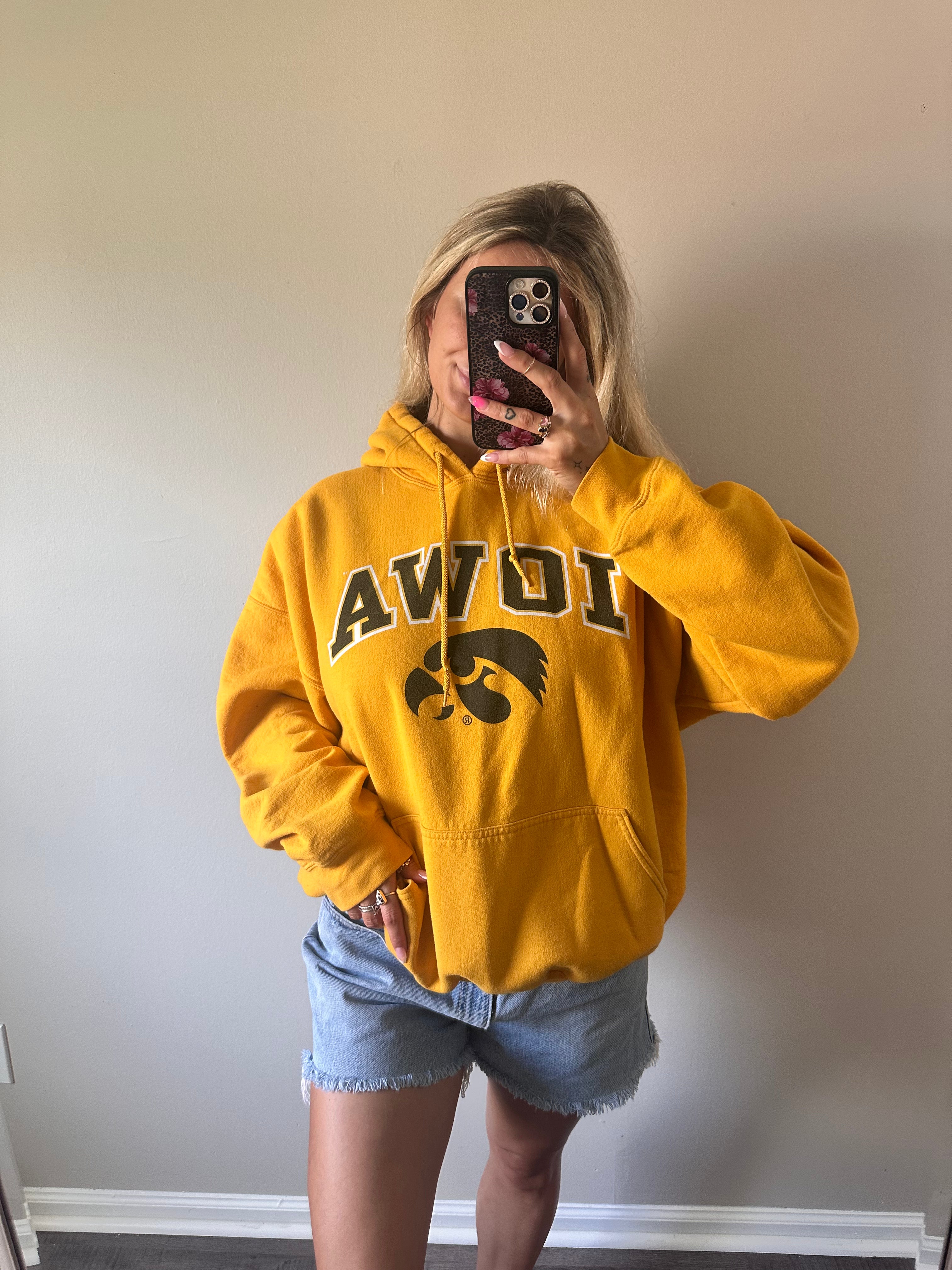 Iowa Yellow Hoodie