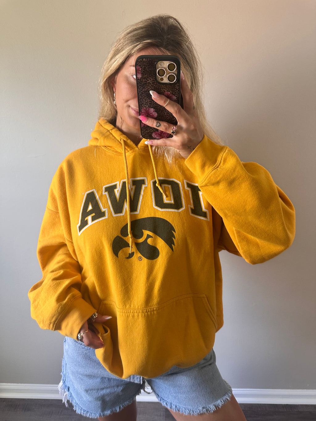 Iowa Yellow Hoodie