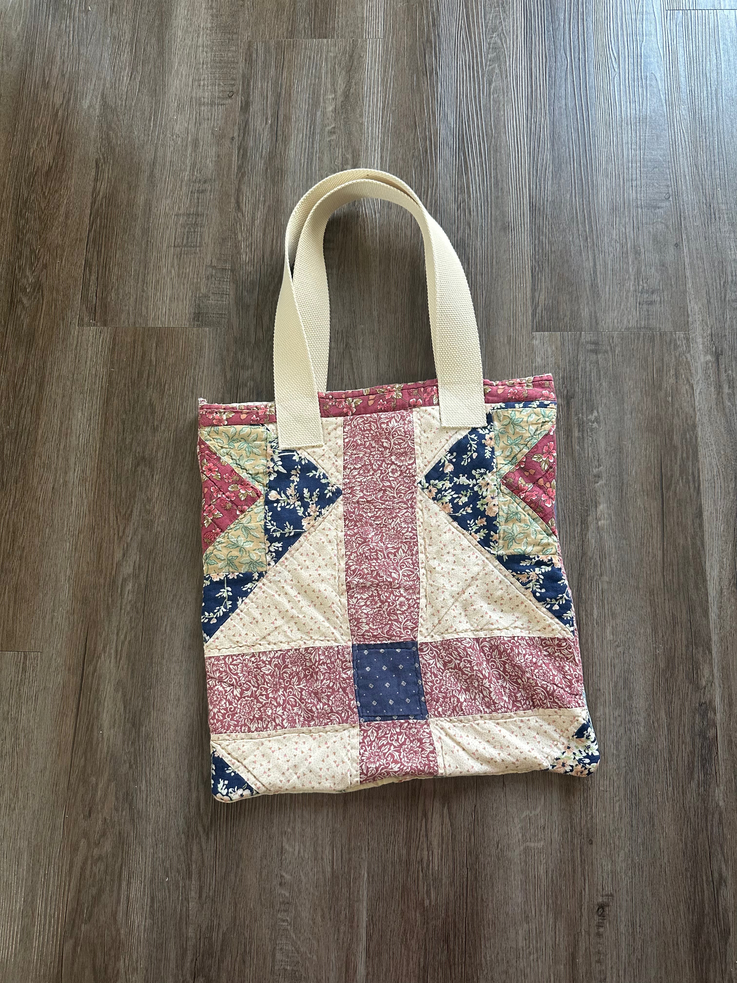 Quilted Handmade Tote Bag