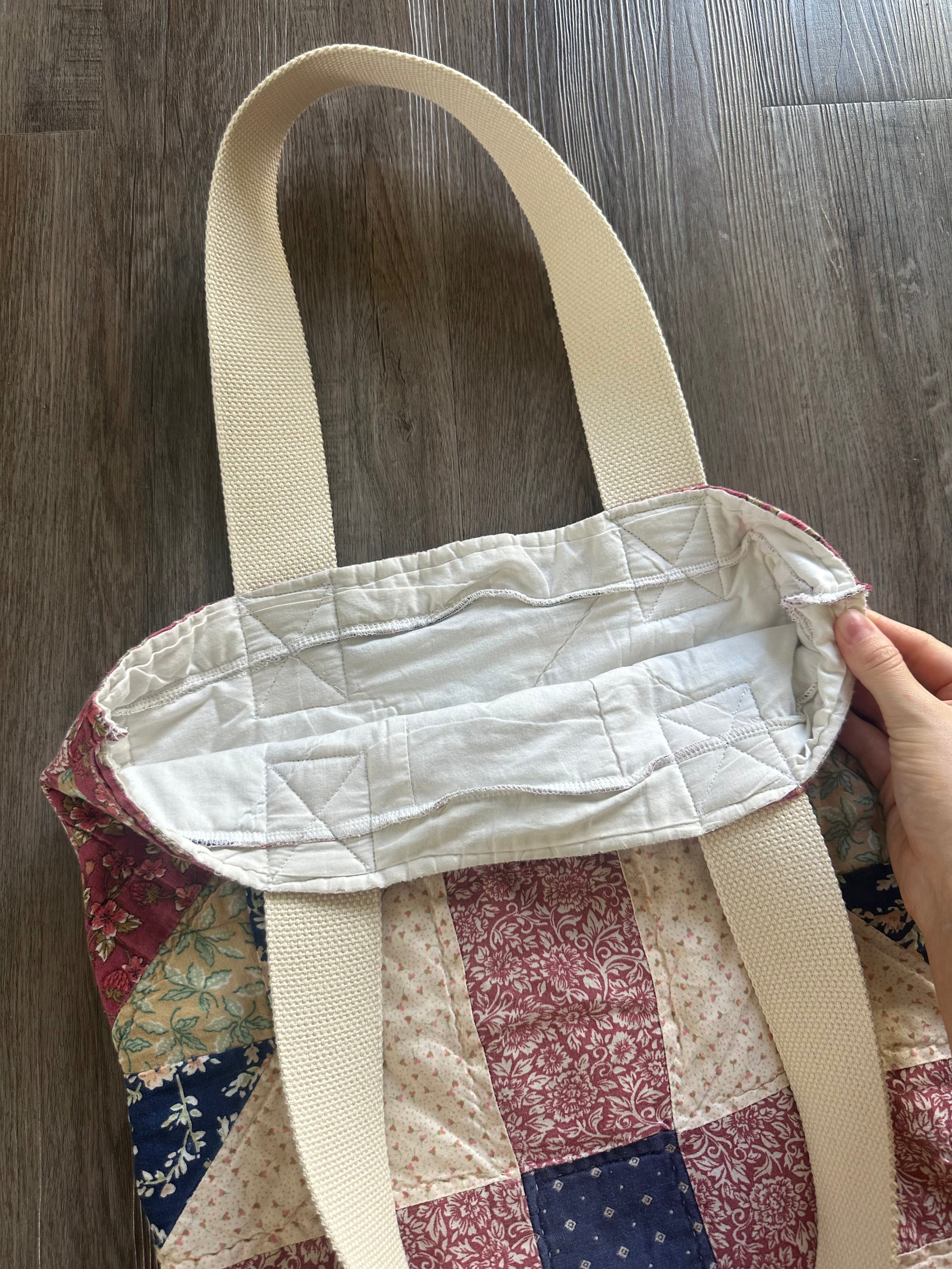 Quilted Handmade Tote Bag