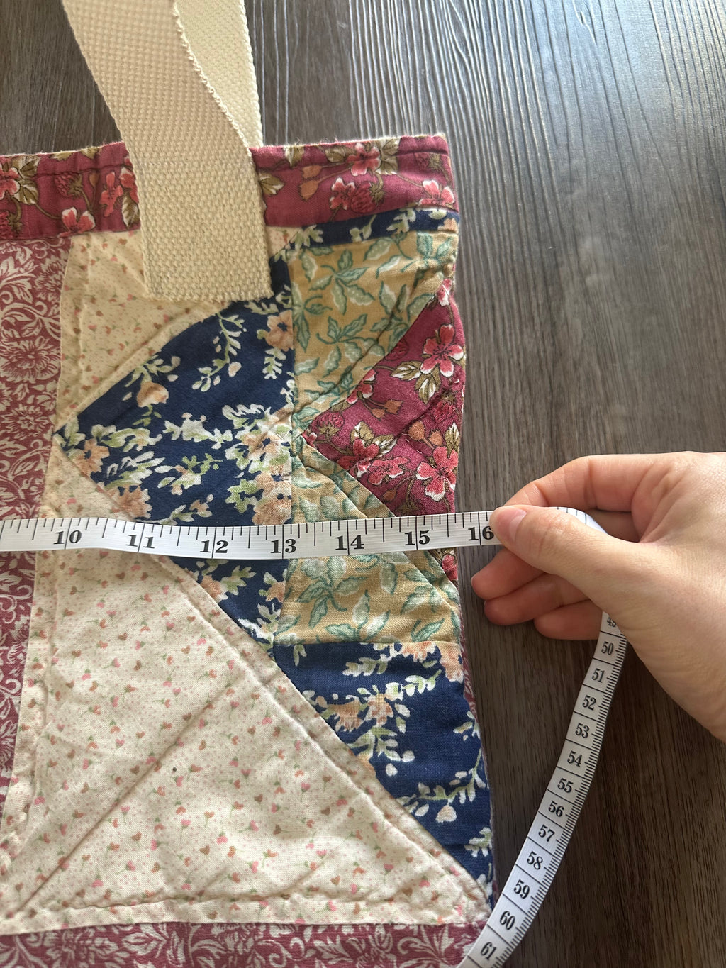 Quilted Handmade Tote Bag