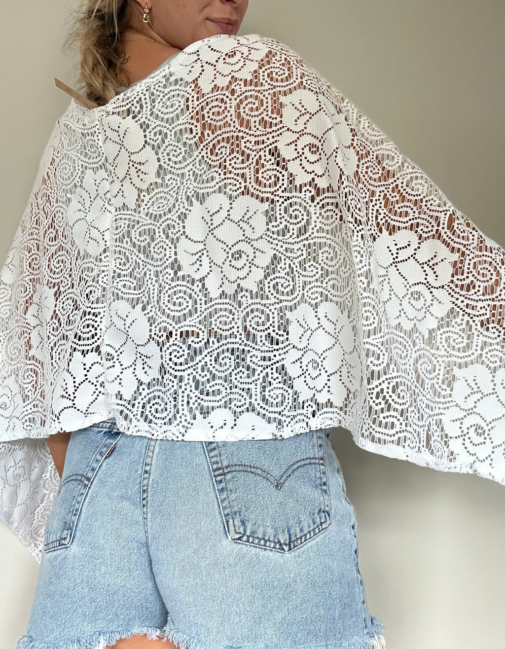 Handmade Lace Poncho