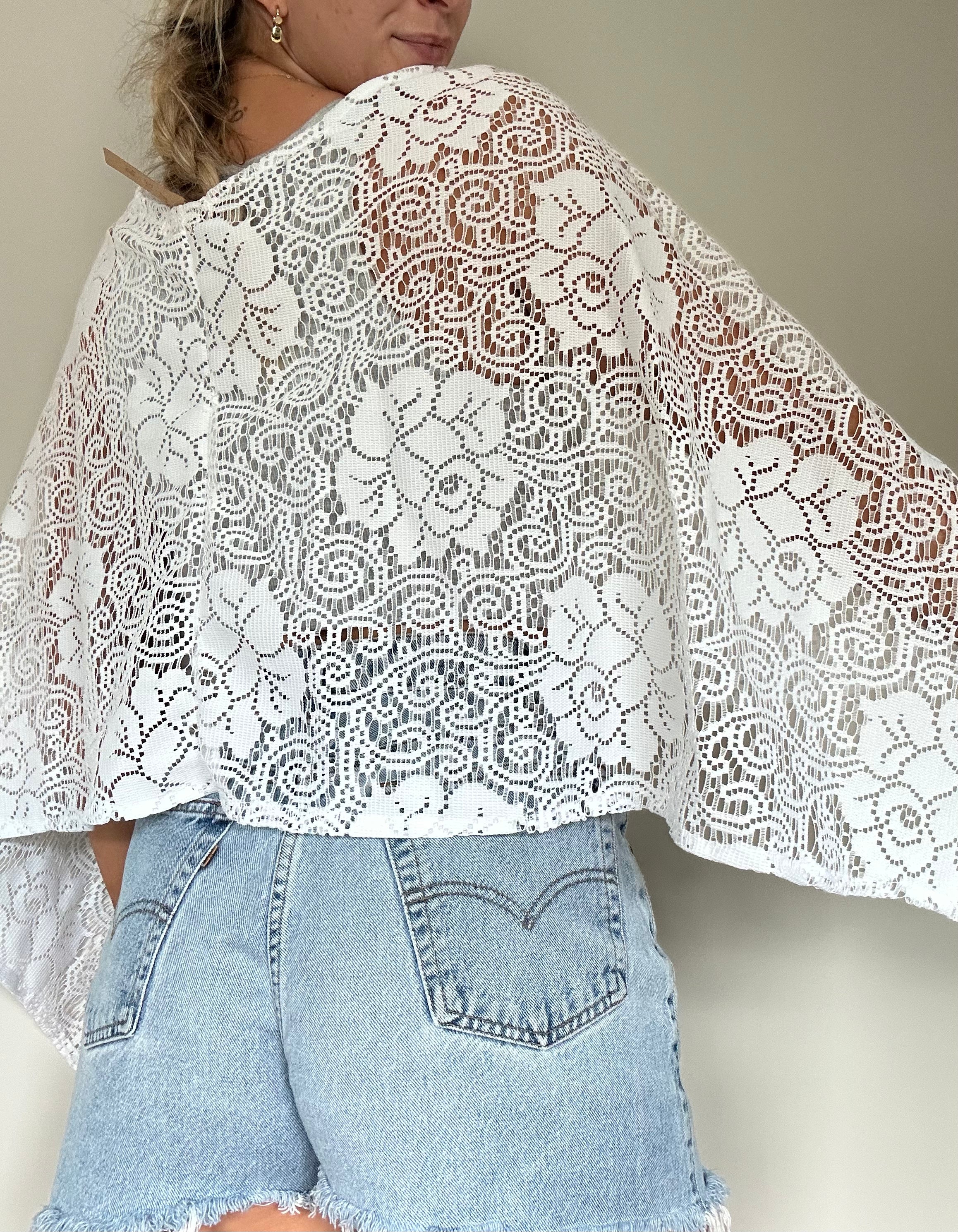 Handmade Lace Poncho