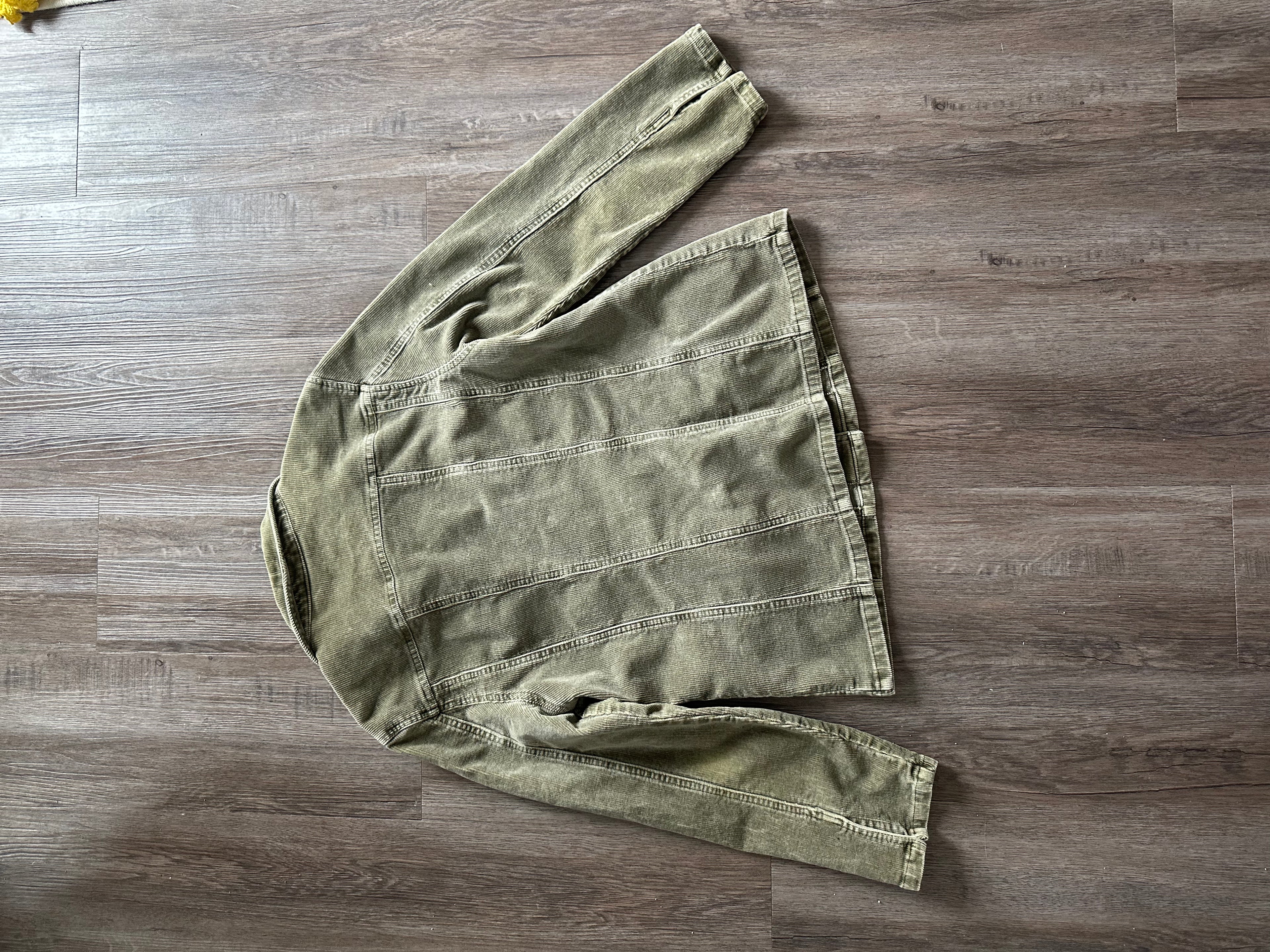 Green Corduroy Denim Jacket