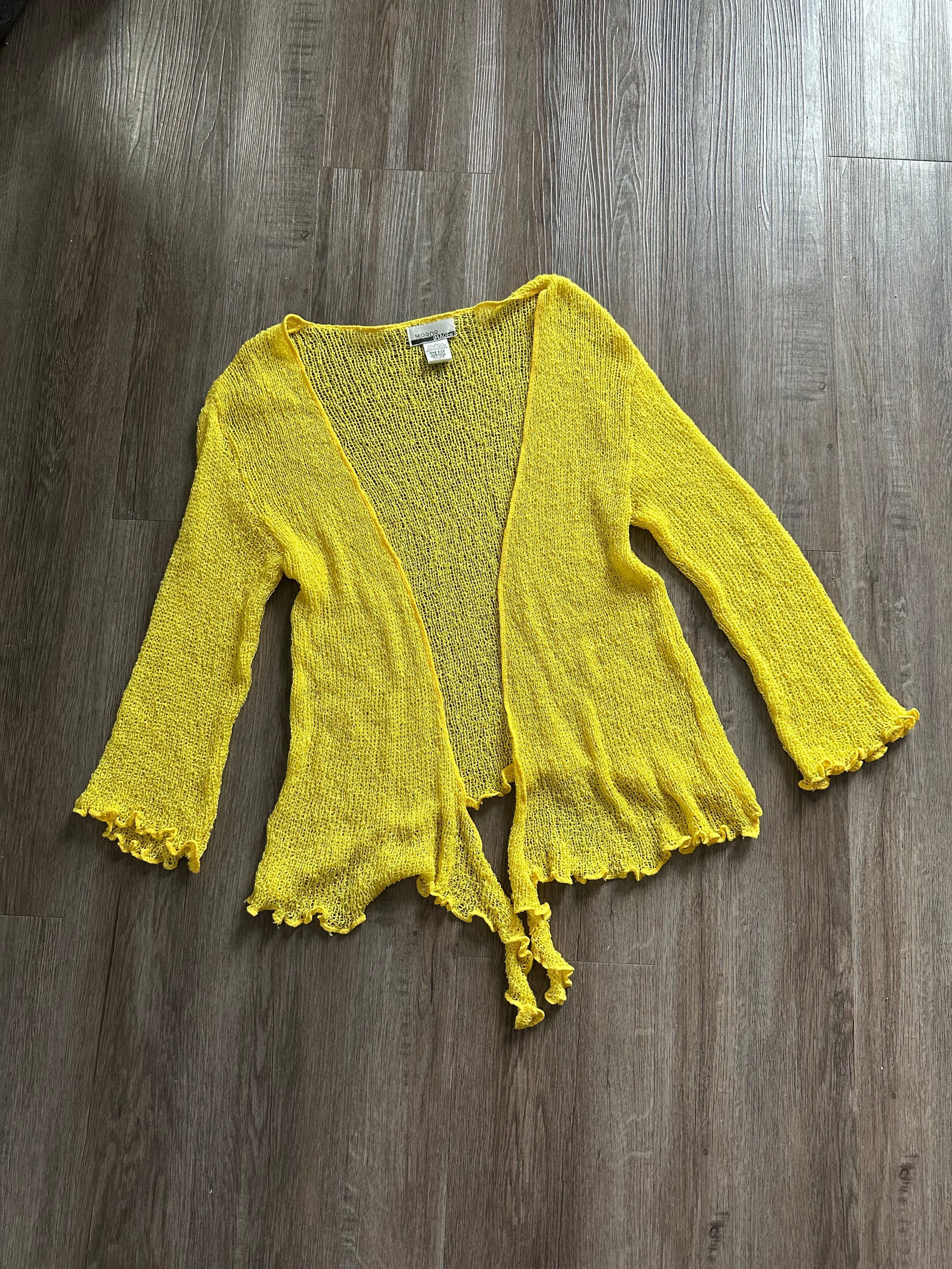 Vintage Yellow Cardigan