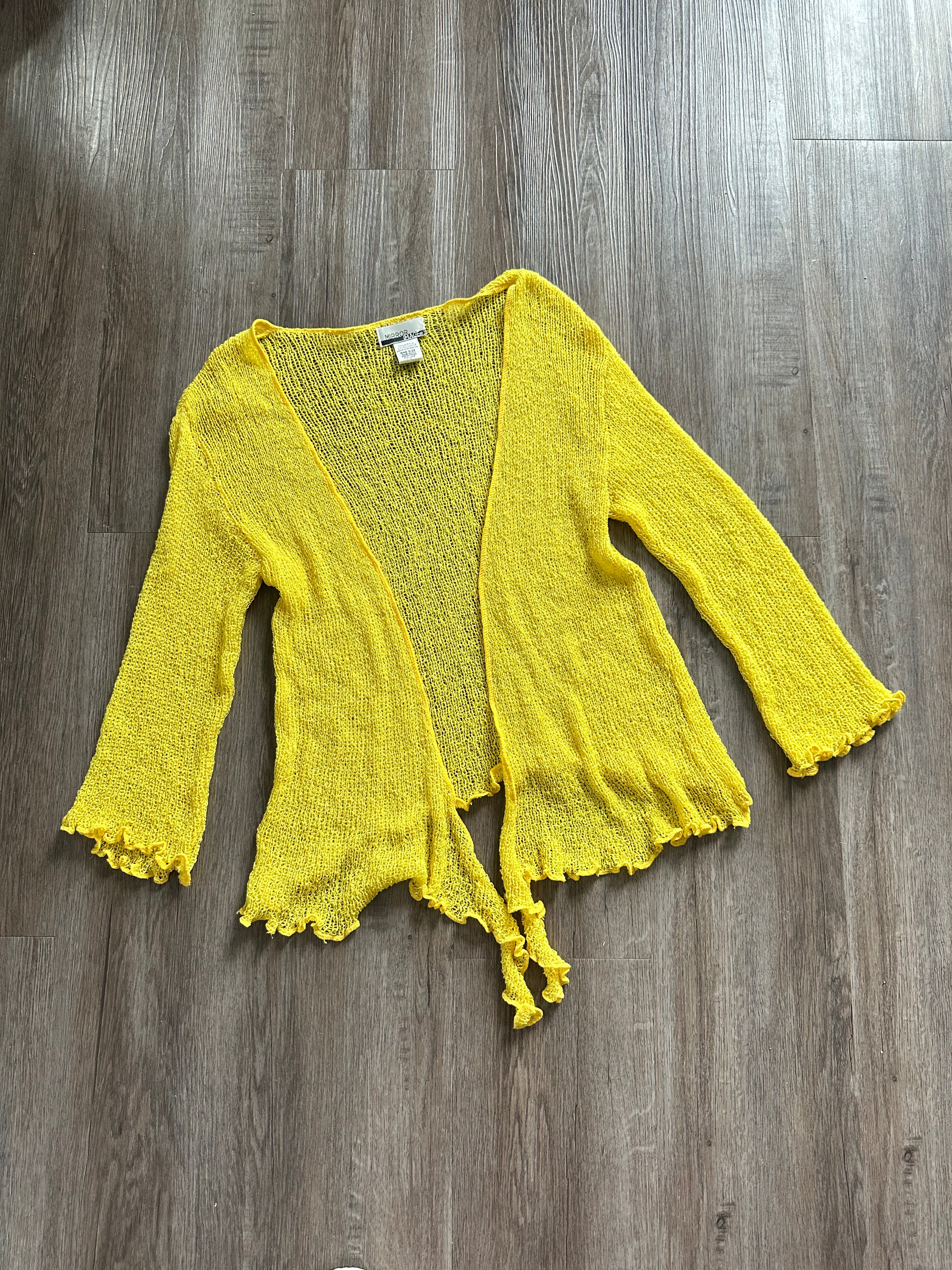 Vintage Yellow Cardigan