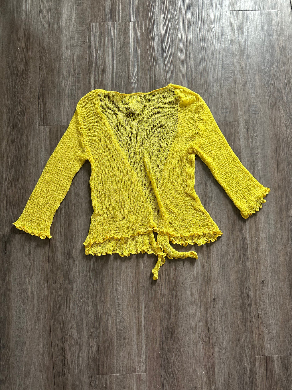 Vintage Yellow Cardigan