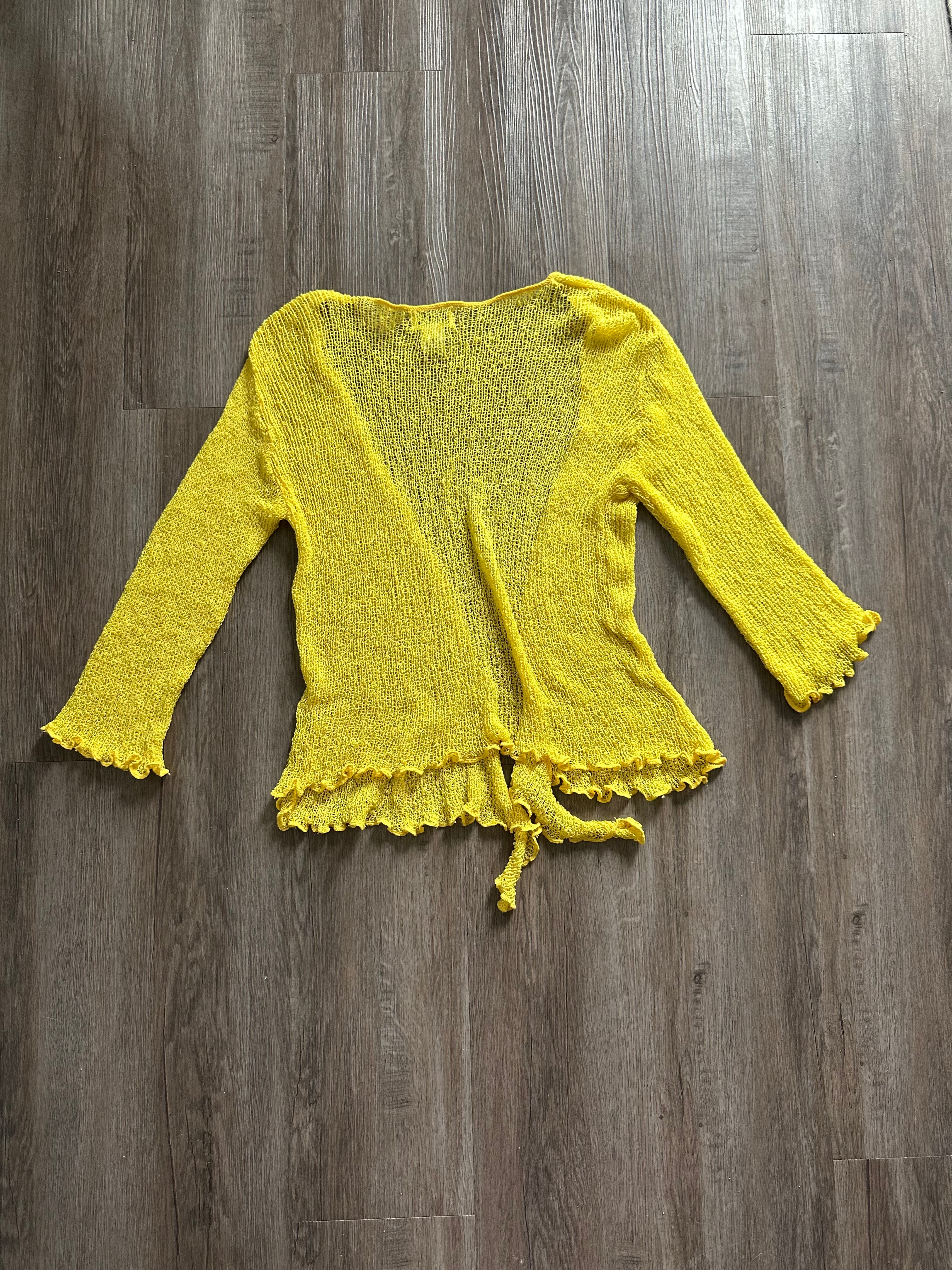 Vintage Yellow Cardigan