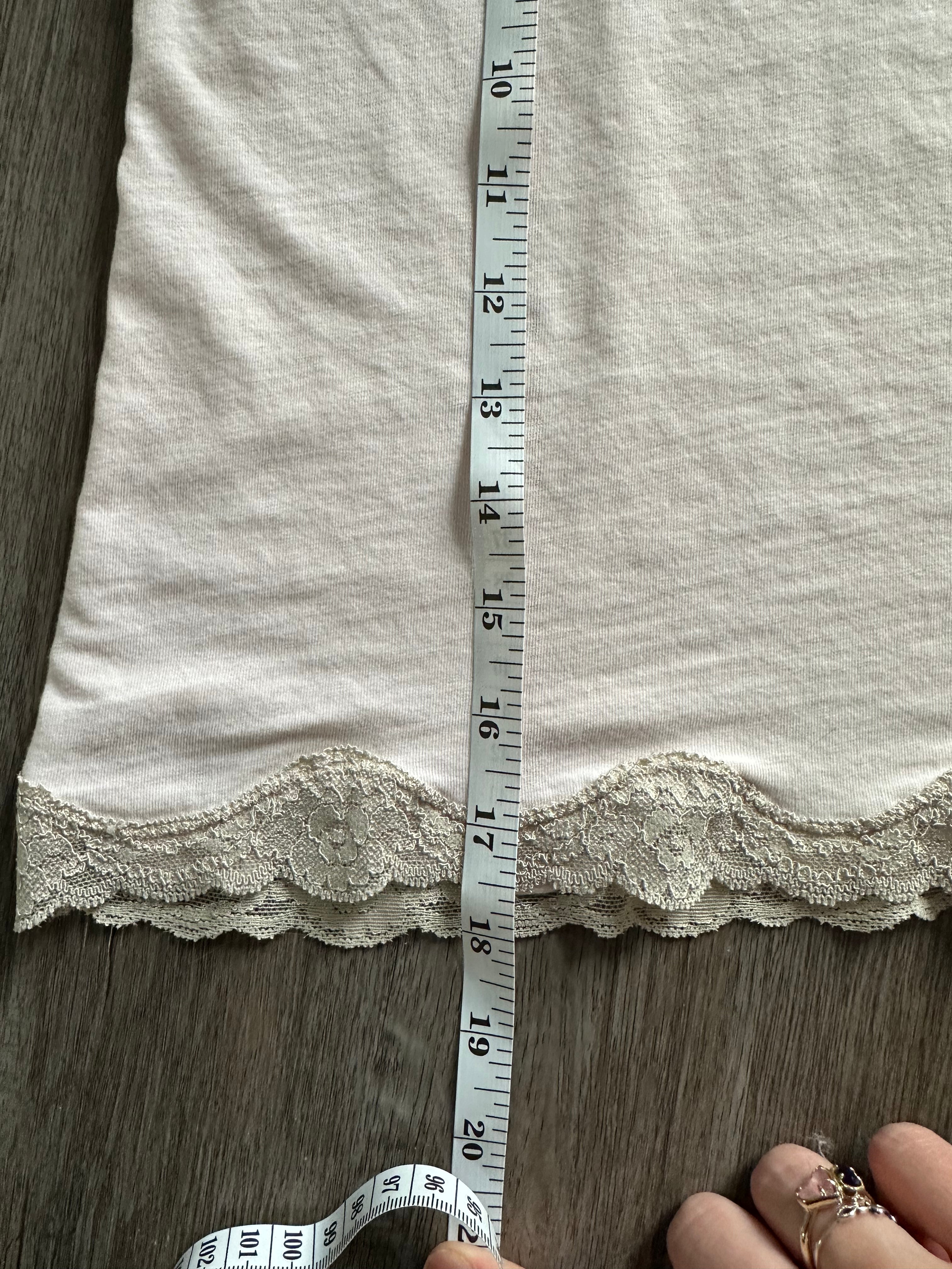 Light Pink Lace Trim Cami Tank Top