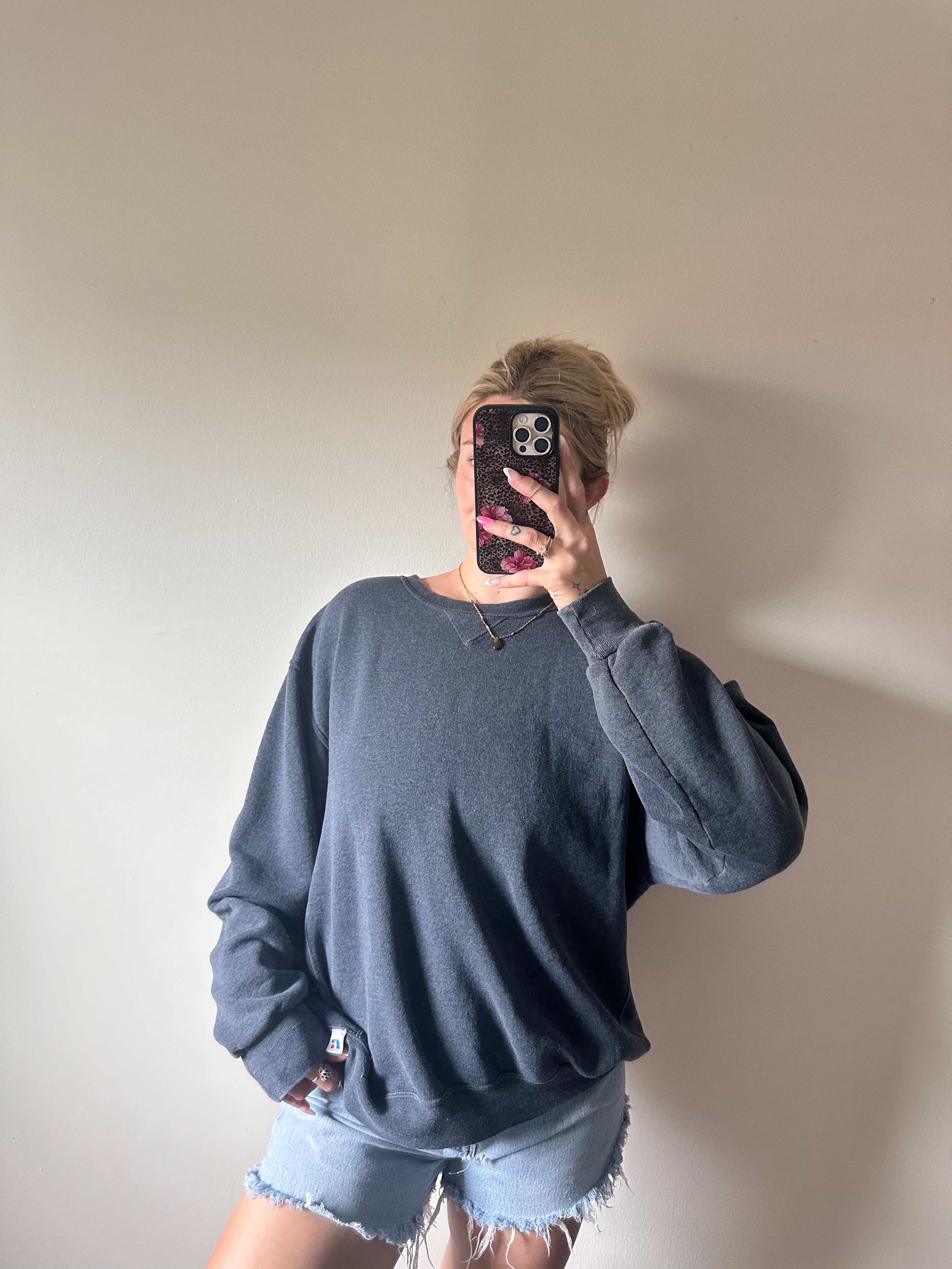 Russell Athletics Grey Crewneck