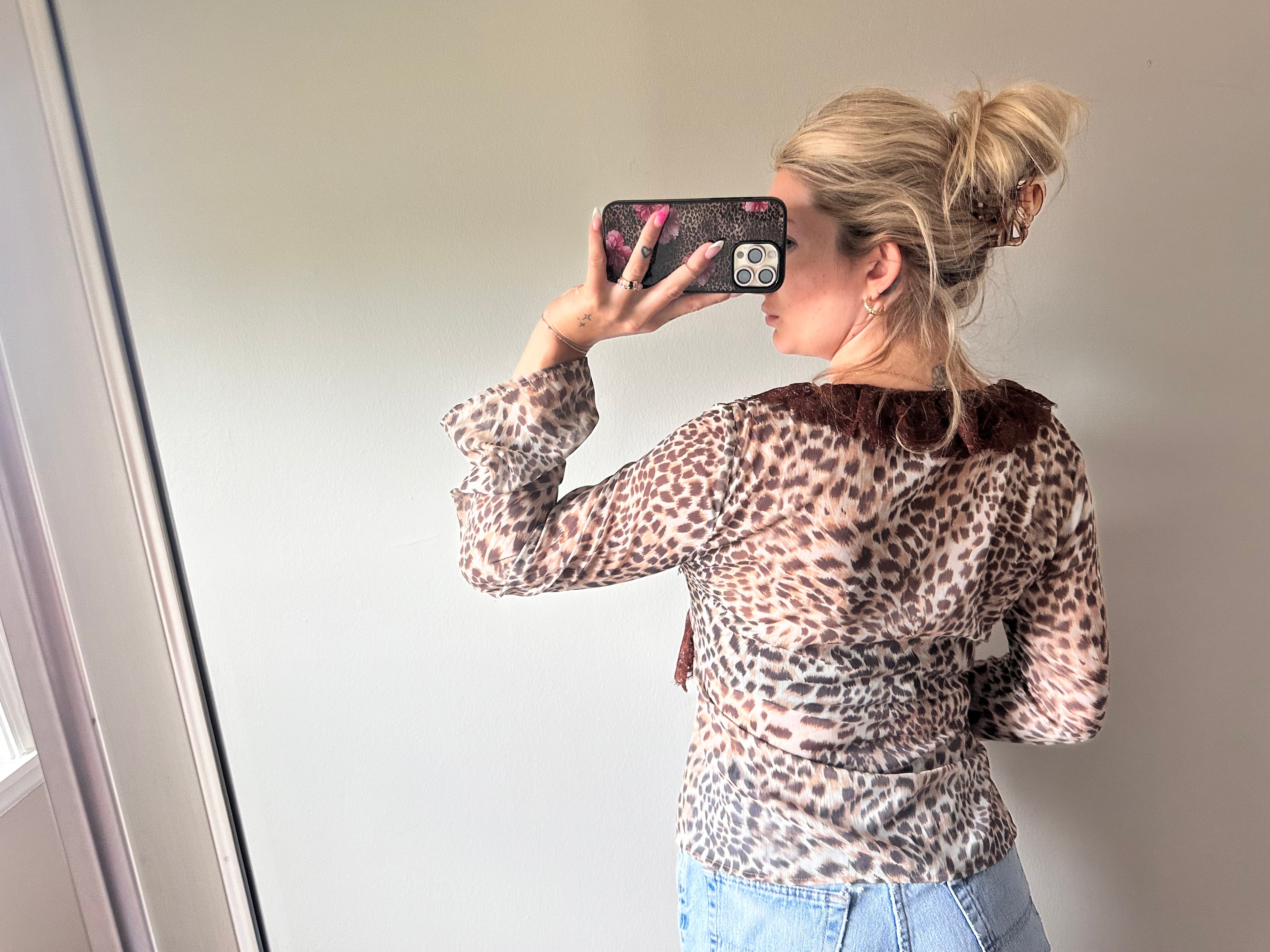 Princess Polly Cheetah Print Blouse