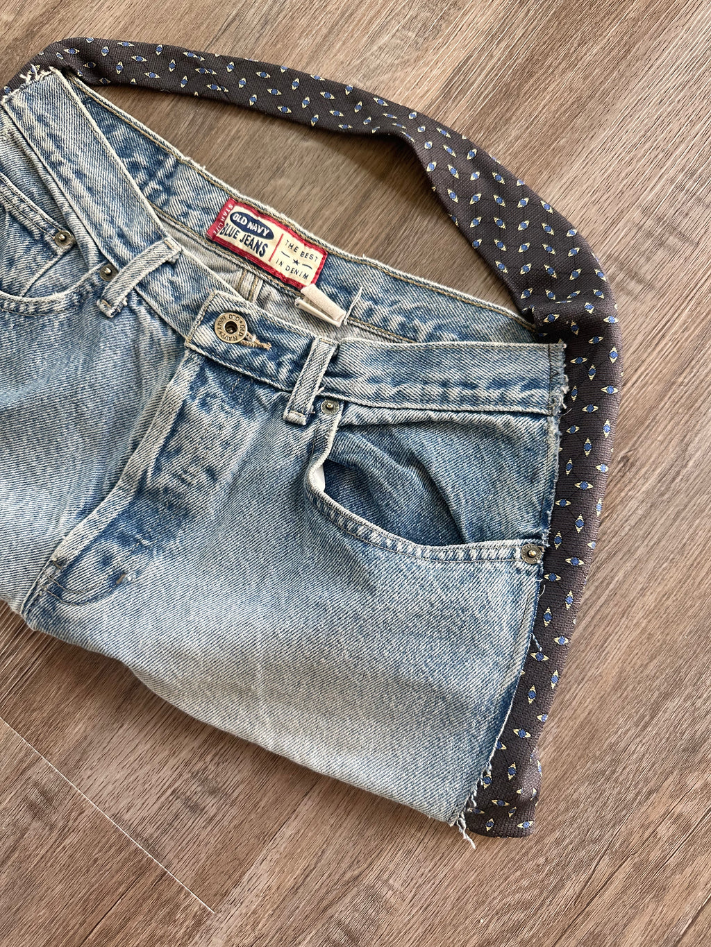 Reworked Denim Shoulder Bag