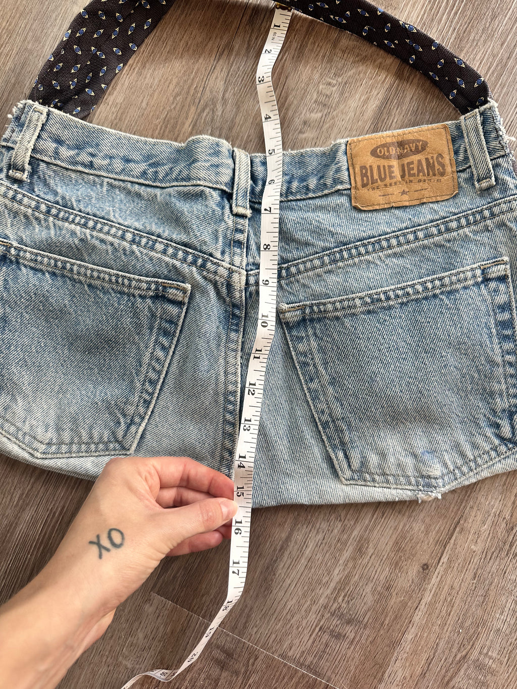 Reworked Denim Shoulder Bag