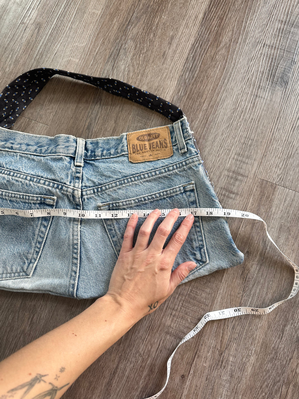 Reworked Denim Shoulder Bag