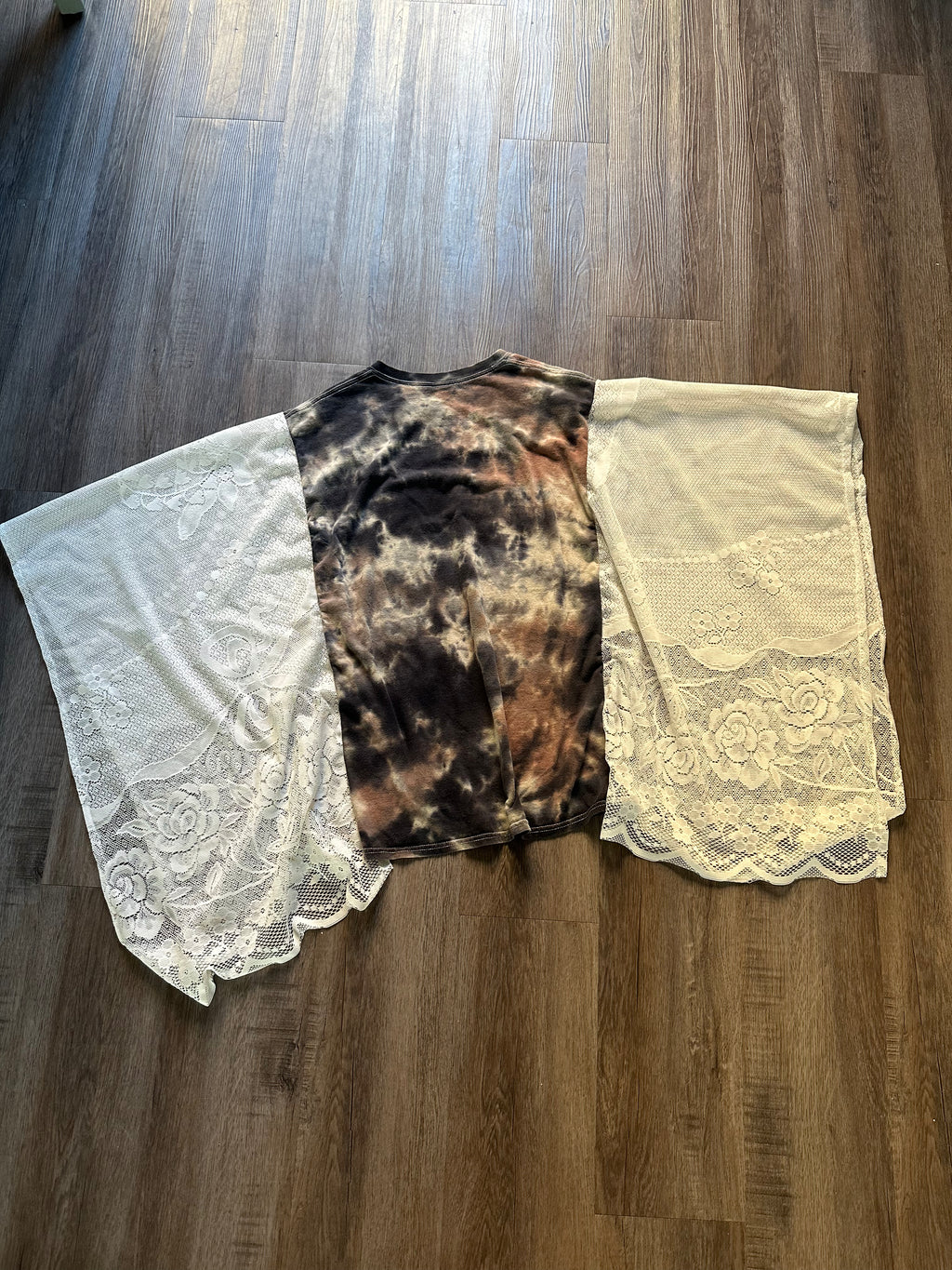 Johnny Cash Lace Upcycled Top