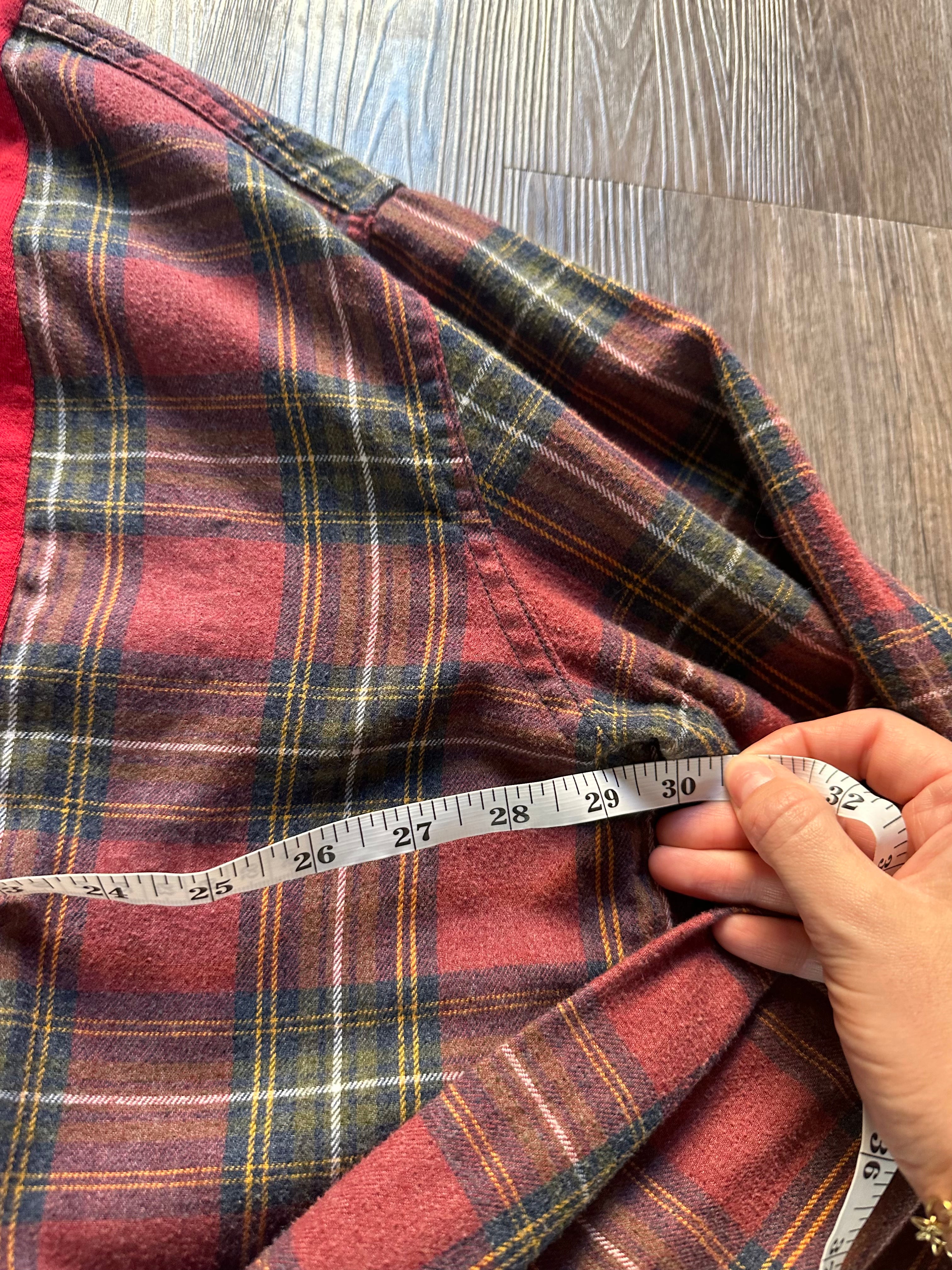 IU Upcycled Flannel Tee