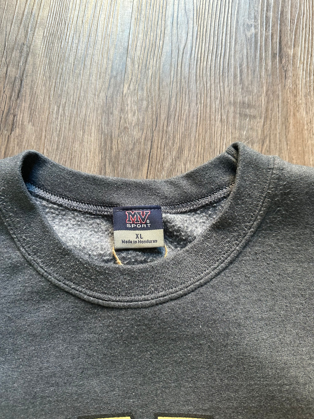 Purdue Upcycled Flannel Crewneck