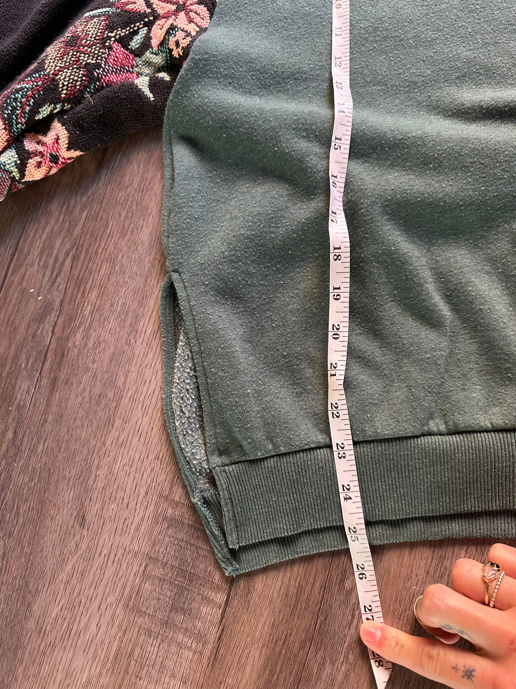 Upcycled Tapestry Sleeve Crewneck